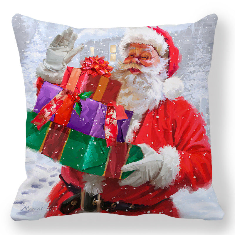 b6a6e91acc1ceda2e8d51ca7381f7e81 Transform your living space into a luxurious holiday wonderland with our Christmas Oil painting Peach Skin Plush Pillowcase. Made from premium materials, this pillowcase features a stunning oil painting design that adds an elegant touch to any room.