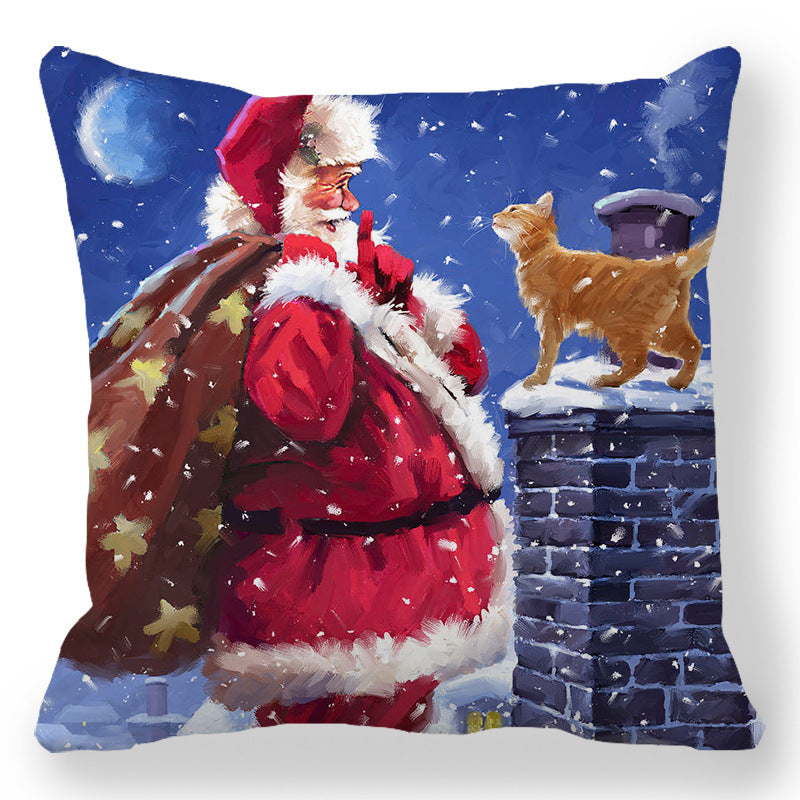 6def24e78d8d226133a4338021a3fdd8 Transform your living space into a luxurious holiday wonderland with our Christmas Oil painting Peach Skin Plush Pillowcase. Made from premium materials, this pillowcase features a stunning oil painting design that adds an elegant touch to any room.