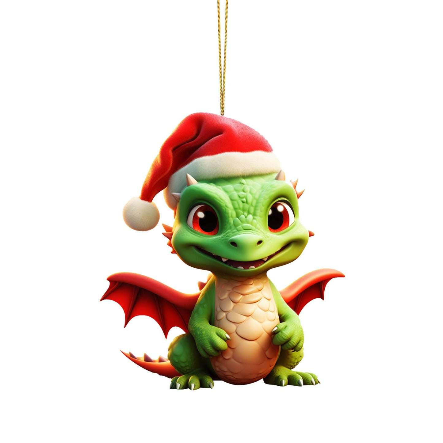 276eddfecf0881738949454582e66124 Unleash some holiday magic with our Dragon 2D Flat Christmas Pendant! This quirky pendant brings a touch of playfulness to your Christmas spirit. Perfect for those who don't take themselves too seriously. Show off your unique style with this fun and festive accessory.
