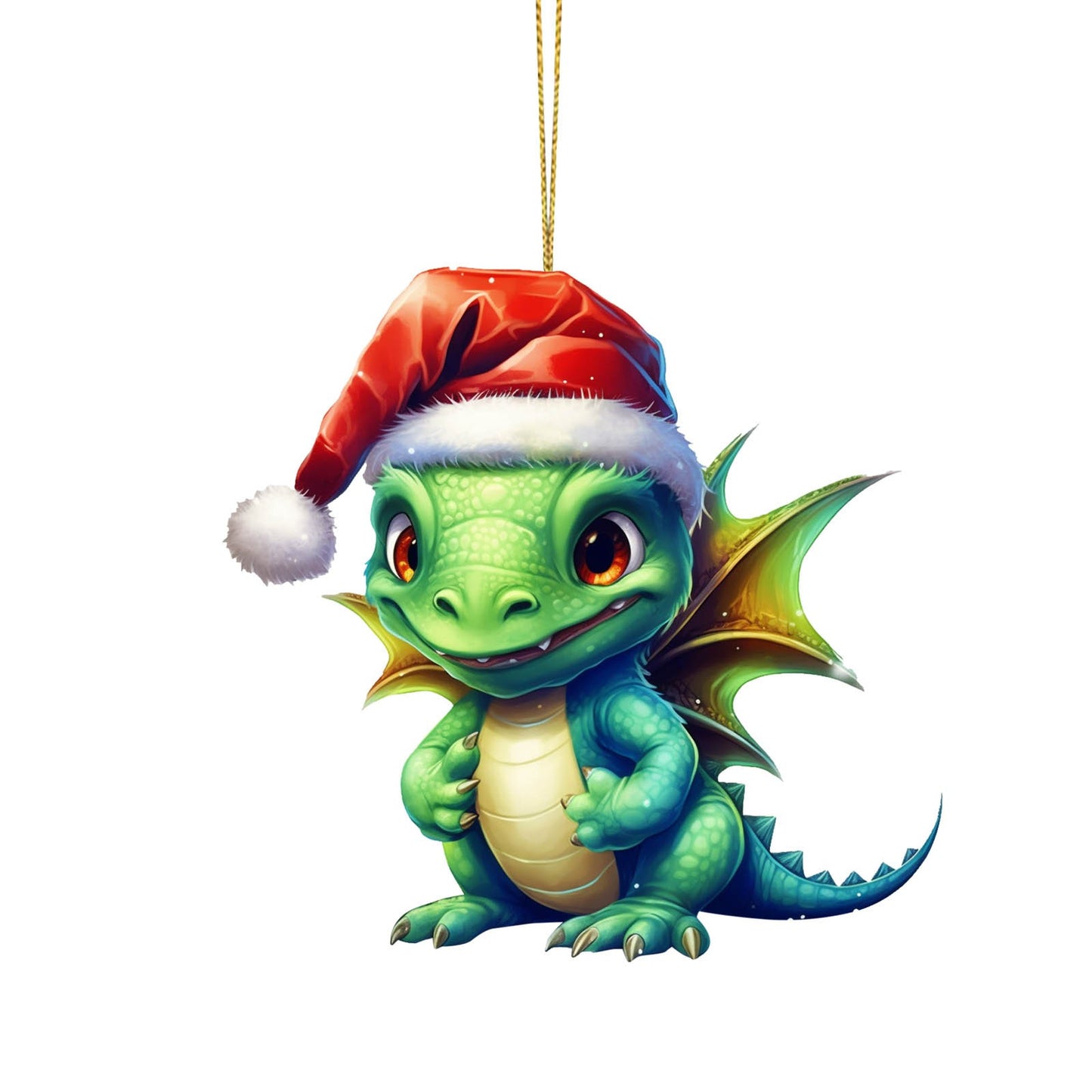 0a3386ee0d53fed5f12e68ba1697dd89 Unleash some holiday magic with our Dragon 2D Flat Christmas Pendant! This quirky pendant brings a touch of playfulness to your Christmas spirit. Perfect for those who don't take themselves too seriously. Show off your unique style with this fun and festive accessory