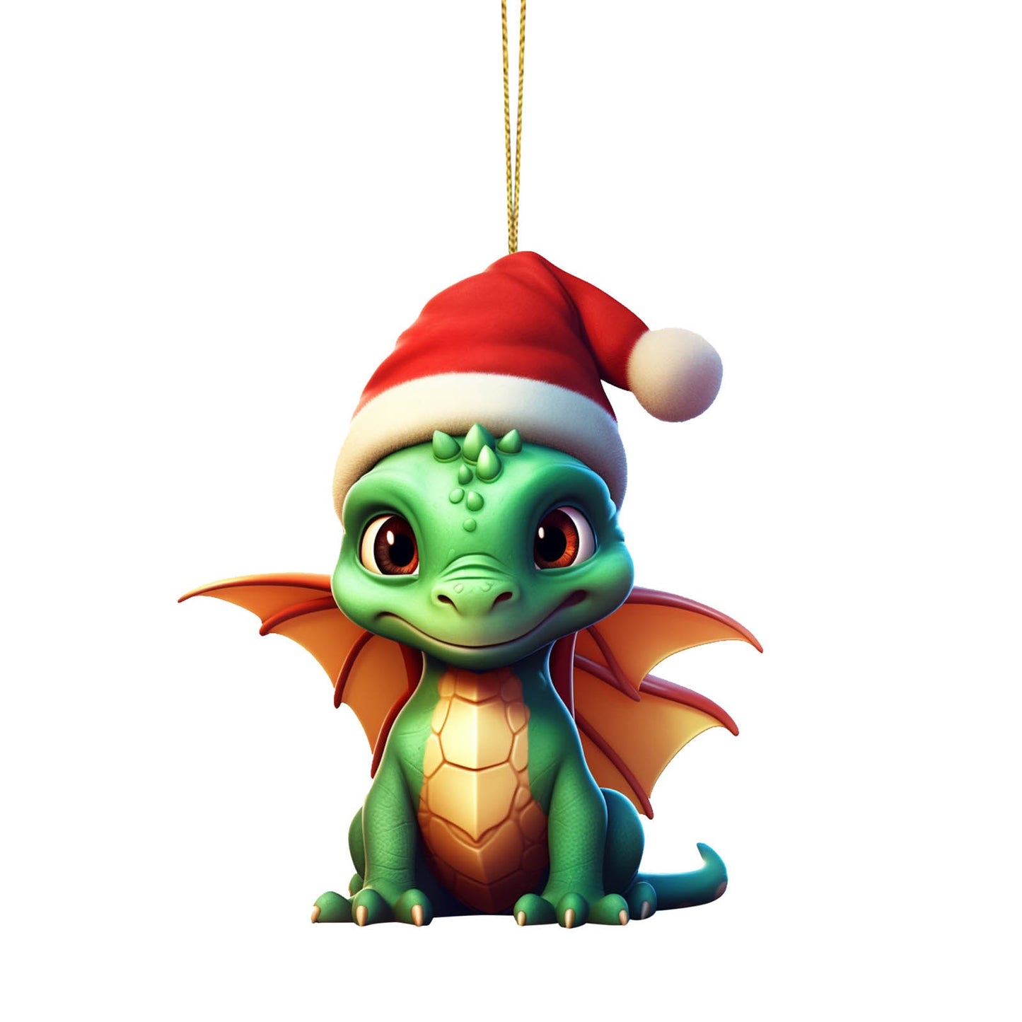 9471fe3c38643c898c8858663584014c Unleash some holiday magic with our Dragon 2D Flat Christmas Pendant! This quirky pendant brings a touch of playfulness to your Christmas spirit. Perfect for those who don't take themselves too seriously. Show off your unique style with this fun and festive accessory.