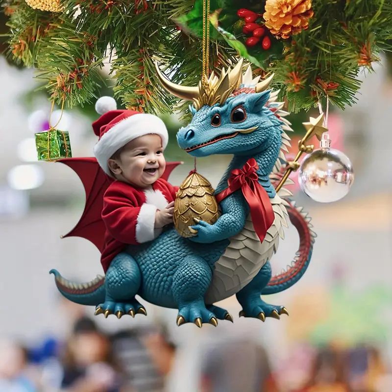 a4e542b843904b09db6004a25d9dfab3 Transform your Christmas tree into a magical fantasy with Dragon Baby Christmas Tree Ornaments! These cute and quirky ornaments add a touch of fun to your holiday decor. Each ornament is intricately crafted and will give your tree a unique and playful look.
