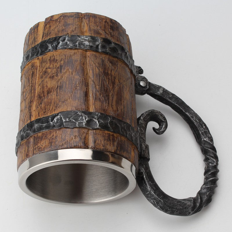 Unleash your inner medieval warrior with our Stainless Steel Medieval Mug! Made with durable stainless steel, it is perfect for all your hot or cold beverages. Its sleek design and sturdy handle make it easy to hold, while its stainless steel material keeps drinks at the perfect temperature.