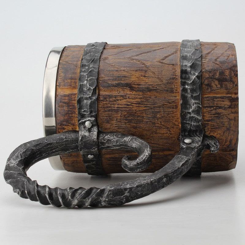Unleash your inner medieval warrior with our Stainless Steel Medieval Mug! Made with durable stainless steel, it is perfect for all your hot or cold beverages. Its sleek design and sturdy handle make it easy to hold, while its stainless steel material keeps drinks at the perfect temperature.