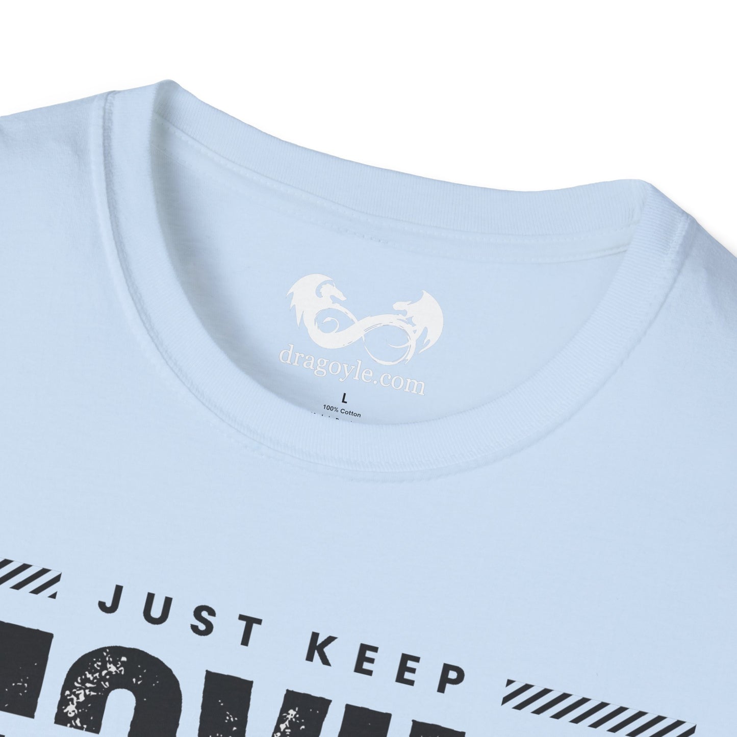 This unisex t-shirt is a canvas for self-expression, crafted for those who embrace resilience. With the phrase "Just Keep Moving Forward - Cancer Survivor" emblazoned across the chest, it celebrates strength and spirit.