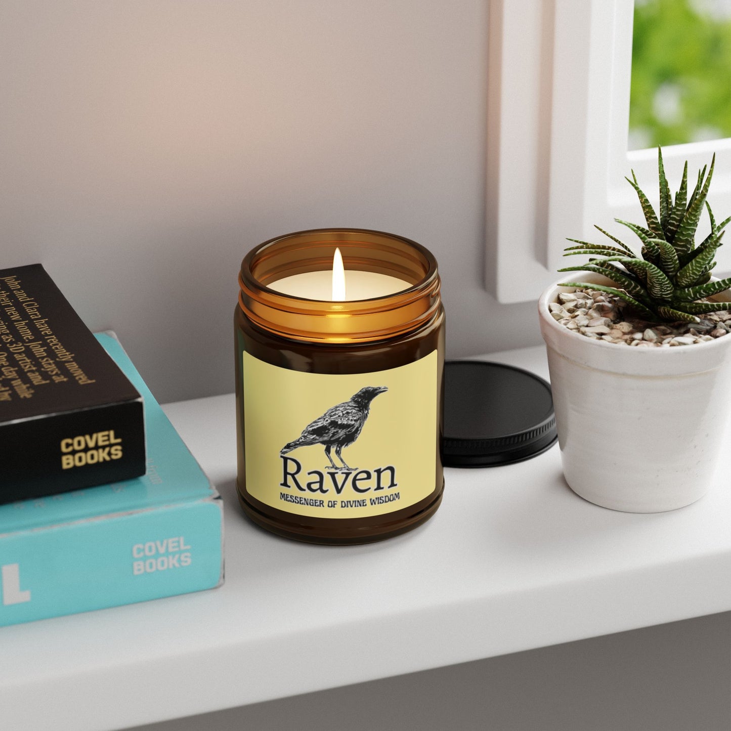 Raven Messenger of Wisdom Scented Soy Candles