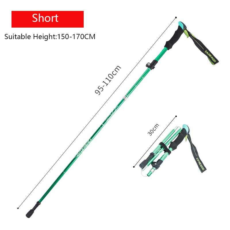 Experience stability and comfort on every step with the Ultralight Anti-Shock Telescopic Walking Stick. Designed to reduce impact and absorb shocks, this walking stick eases strain on your joints during long walks or hikes.