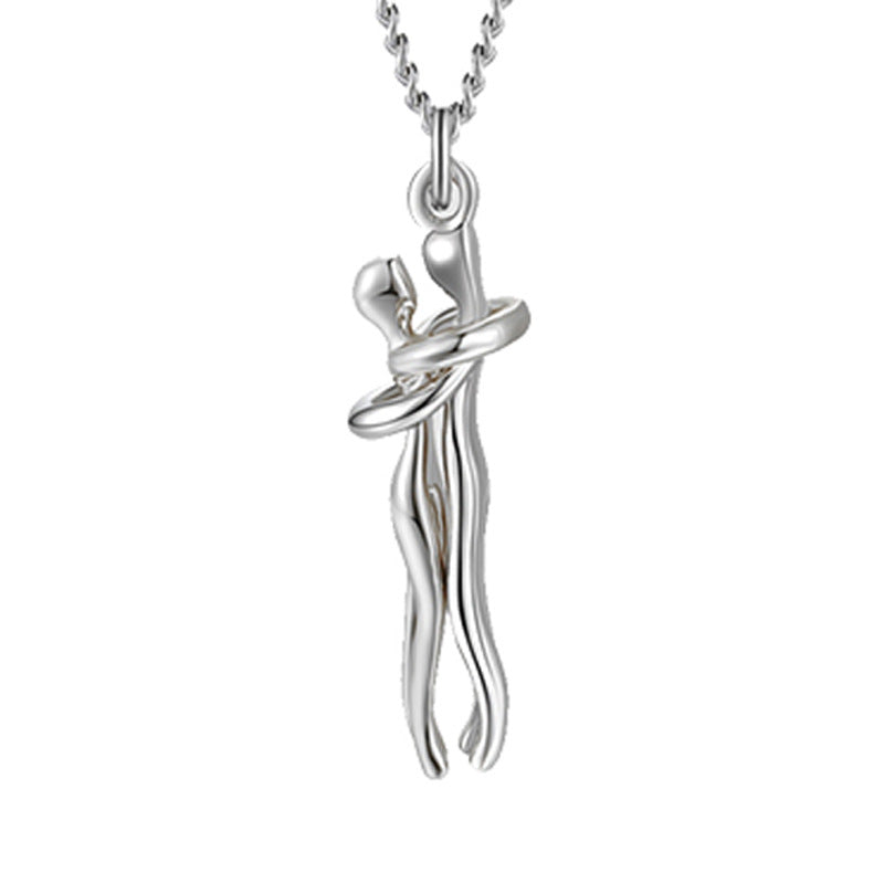 Give the gift of love this Valentine's Day with our Lovers Hugging Clavicle Necklaces! These unique necklaces represent the powerful love between two people and are the perfect token of affection for your special someone. Show your passion and devotion with this heartfelt gift.