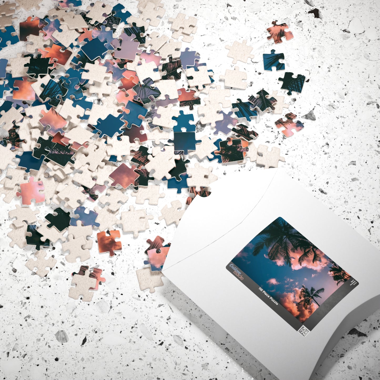 Indulge in the ultimate luxury puzzle experience with our Pink Clouds Palm Trees Puzzle. With 110 to 1014 pieces, this puzzle features a dreamy pink sky and lush palm trees, transporting you to a world of relaxation. Perfect for both puzzle enthusiasts and art lovers, this puzzle is a must-have for your collection.