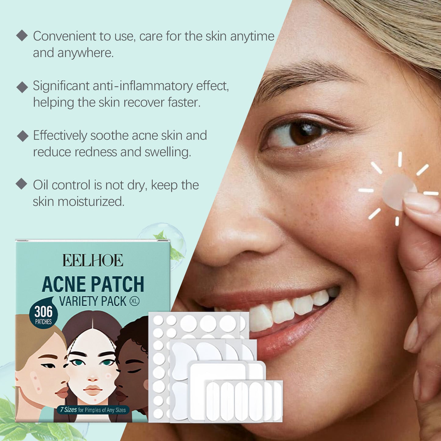 Gentle Acne Skin Care Patch offers a soothing approach to clear skin. Designed to protect blemishes while helping reduce redness and inflammation, these patches create a gentle barrier that promotes healing without irritation. Ideal for sensitive skin, they provide discreet care throughout the day, supporting your skin’s natural recovery process with tender, effective protection.