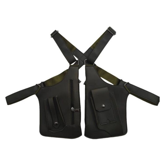 Double Strap Anti-Theft PU Leather Chest Bag