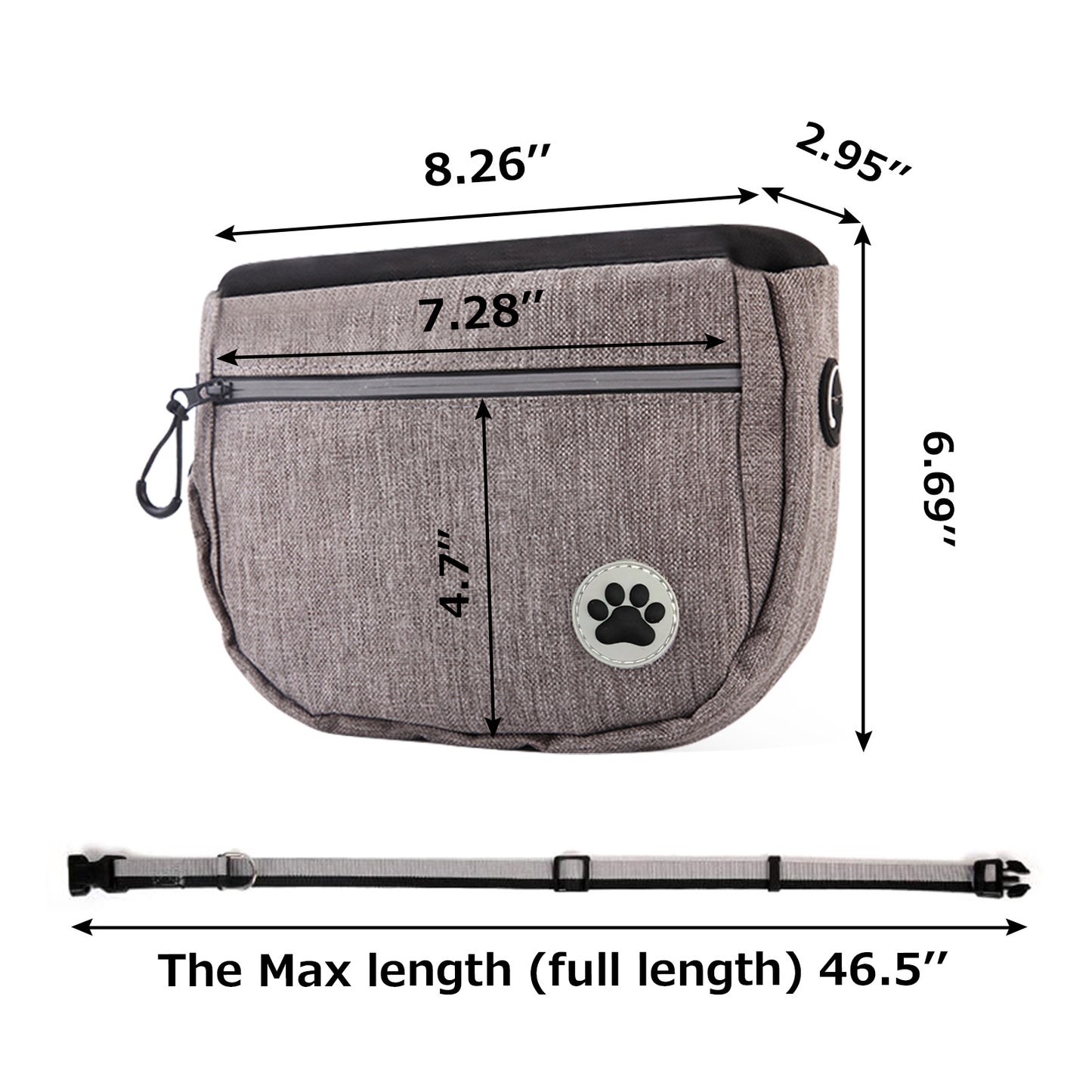 Keep your pet training sessions organized and efficient with this Pet Training Snack Bag With Pockets. Designed for easy access, it features multiple pockets to hold treats, toys, and essentials securely.