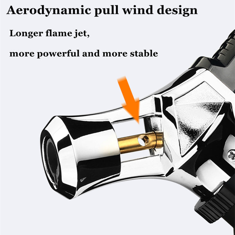 Discover the power of heat with this Powerful Metal Butane Lighter. This sleek lighter is made of durable metal, making it perfect for lighting up any situation with ease and convenience. Let the possibilities ignite with just the press of a button!