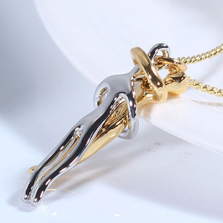 Give the gift of love this Valentine's Day with our Lovers Hugging Clavicle Necklaces! These unique necklaces represent the powerful love between two people and are the perfect token of affection for your special someone. Show your passion and devotion with this heartfelt gift.