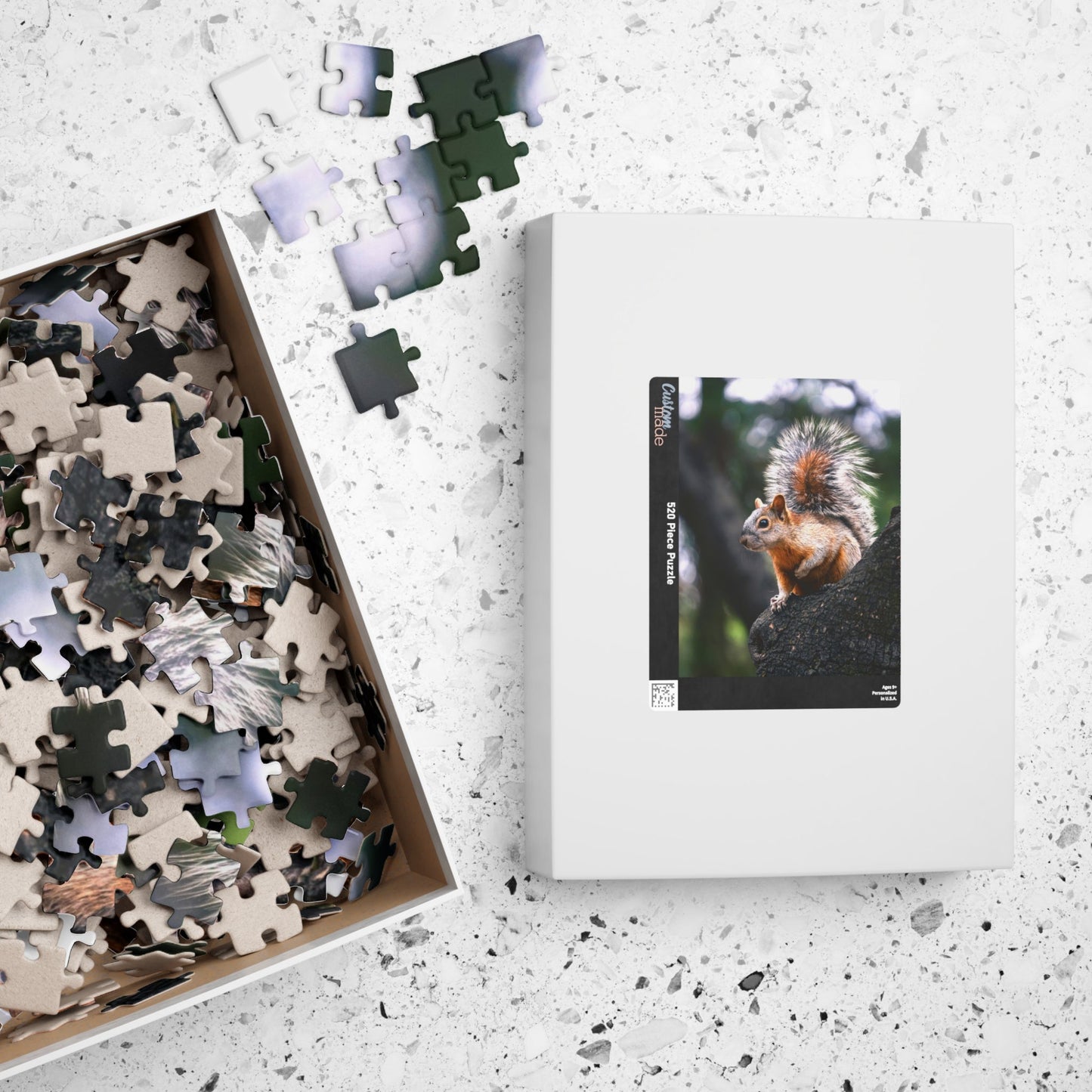 Get lost in nature with this playful Squirrel in The Park puzzle. With 110-1014 pieces, it's the perfect challenge for a lazy afternoon. Piece together this cute critter and enhance your puzzle skills.