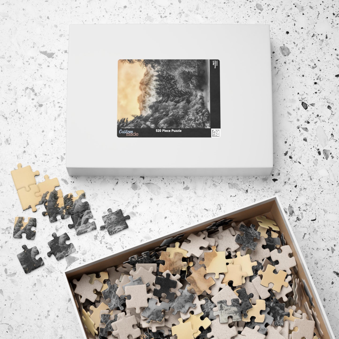 Escape into a magical winter wonderland with our Mystical Winter Mountains Puzzle. With 110 to 1014 pieces to assemble, this puzzle will offer hours of meditative relaxation and a sense of accomplishment once completed. Perfect for puzzle enthusiasts and those in need of a calming activity.
