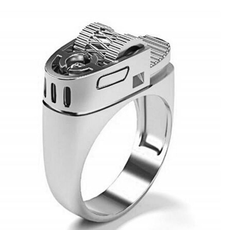 Stay one step ahead of the elements with this stylish European Ring Style Lighter. Make a statement with the perfect accessory for your outdoor adventures. Its sleek design and practicality are a perfect combination of modern style and convenience. Enjoy a camping trip or backyard BBQ with friends knowing you've got it all covered.