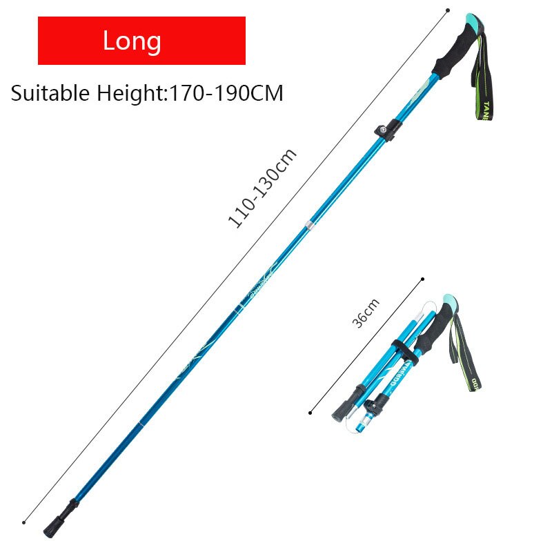 Experience stability and comfort on every step with the Ultralight Anti-Shock Telescopic Walking Stick. Designed to reduce impact and absorb shocks, this walking stick eases strain on your joints during long walks or hikes.