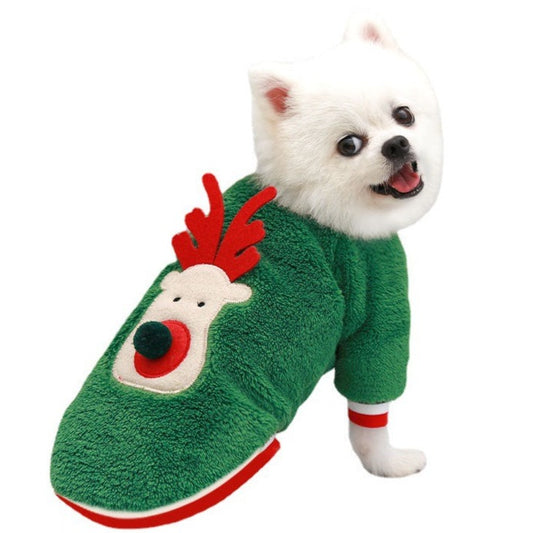 Stay warm and stylish this holiday season with this cozy Comfy Fleece Christmas Pet Sweater! Made with a fleece material, it's sure to keep your pet nice and toasty as they trot through the winter wonderland. Deck your furry friend out for the festive season!