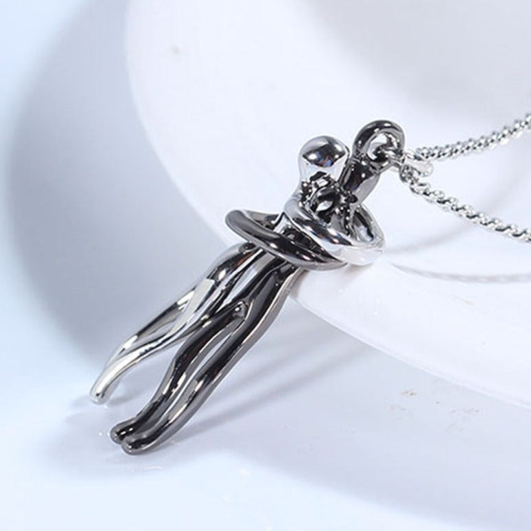 Give the gift of love this Valentine's Day with our Lovers Hugging Clavicle Necklaces! These unique necklaces represent the powerful love between two people and are the perfect token of affection for your special someone. Show your passion and devotion with this heartfelt gift.