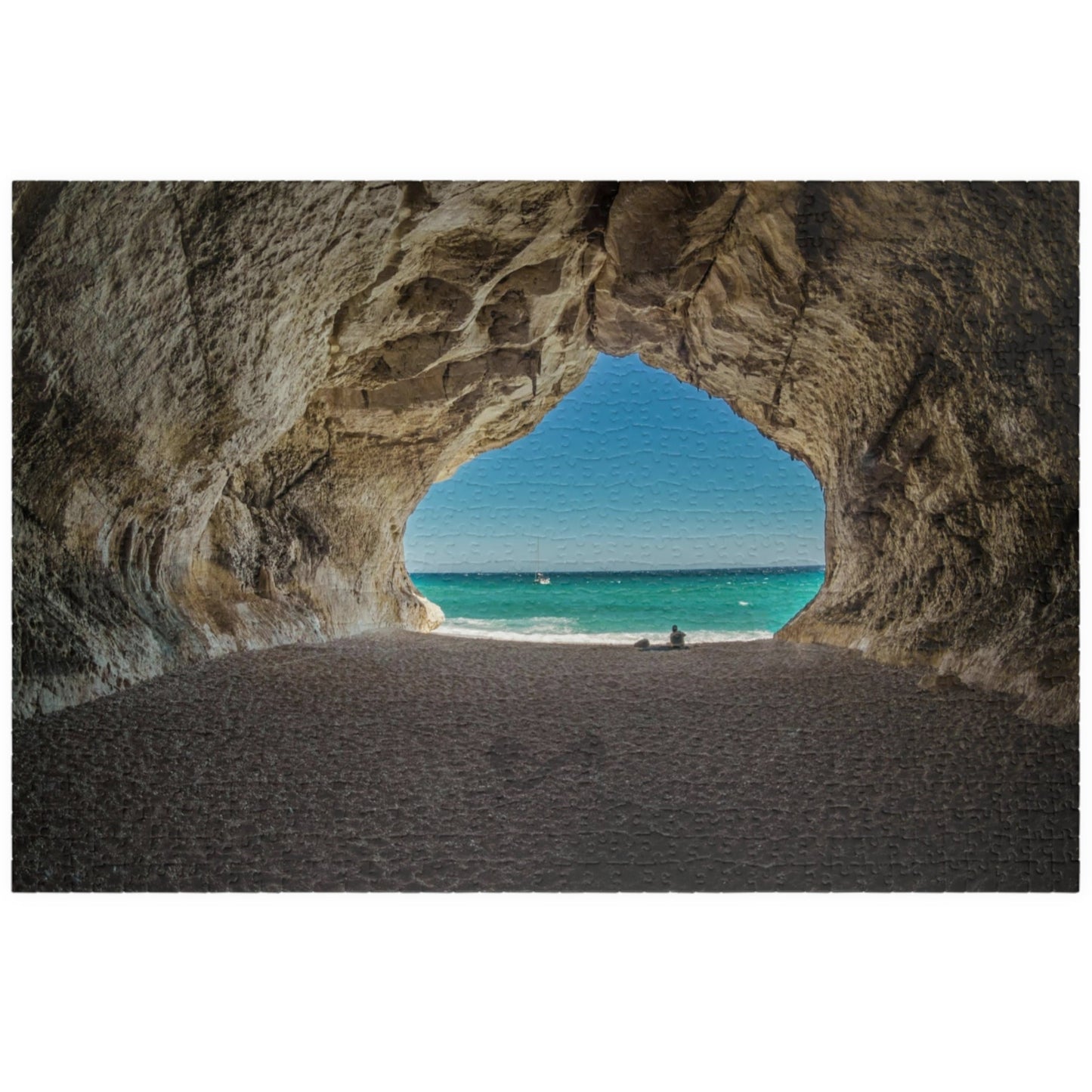 Unleash your inner adventurer with our Cave At The Beach puzzle! This quirky puzzle features 110 to 1014 pieces that will challenge and entertain you for hours. Escape to the beach and get lost in the beautiful and mysterious cave depicted in this puzzle.