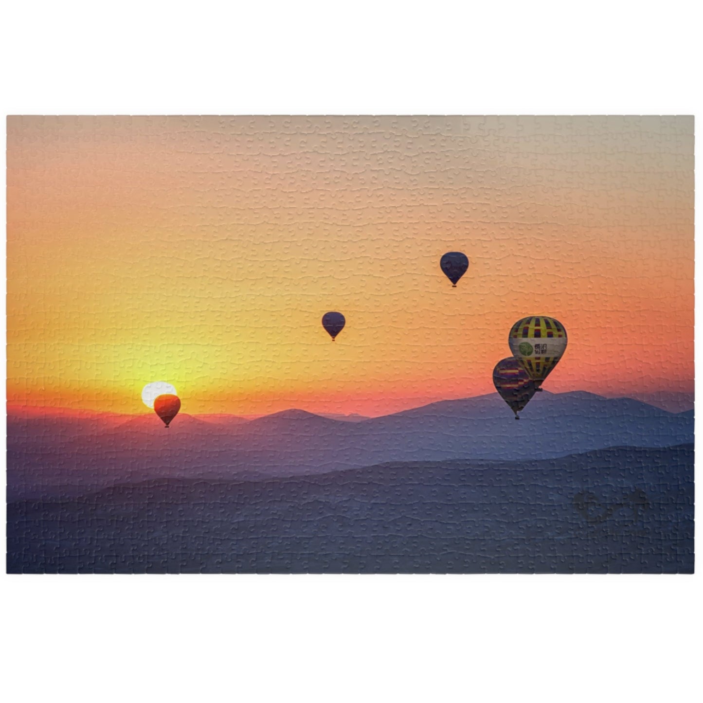 Embark on a journey through the sky with our Hot Air Balloons at Sunset Puzzle. With 110 to 1014 pieces, this puzzle will challenge your mind and soothe your soul. Take in the stunning artistry of the colorful hot air balloons against the dramatic sunset backdrop.
