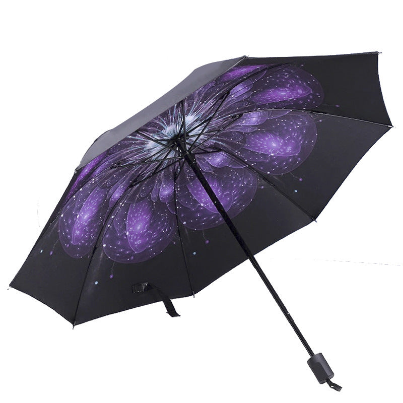 Protect yourself from the sun's harsh rays while adding a touch of style to your outdoor space with this decorative sun shading umbrella. It's uniquely designed to provide maximum shade and cover while celebrating your sense of style.