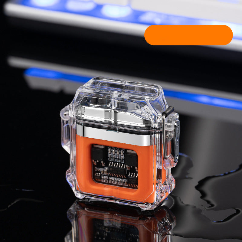 The USB Windproof Double Arc Electric Lighter is an essential emergency companion. Crafted with a durable, windproof design, this lighter allows for reliable use in any weather, ensuring your safety in any situation. Refillable and USB powered, this reliable lighter is perfect for any emergency.