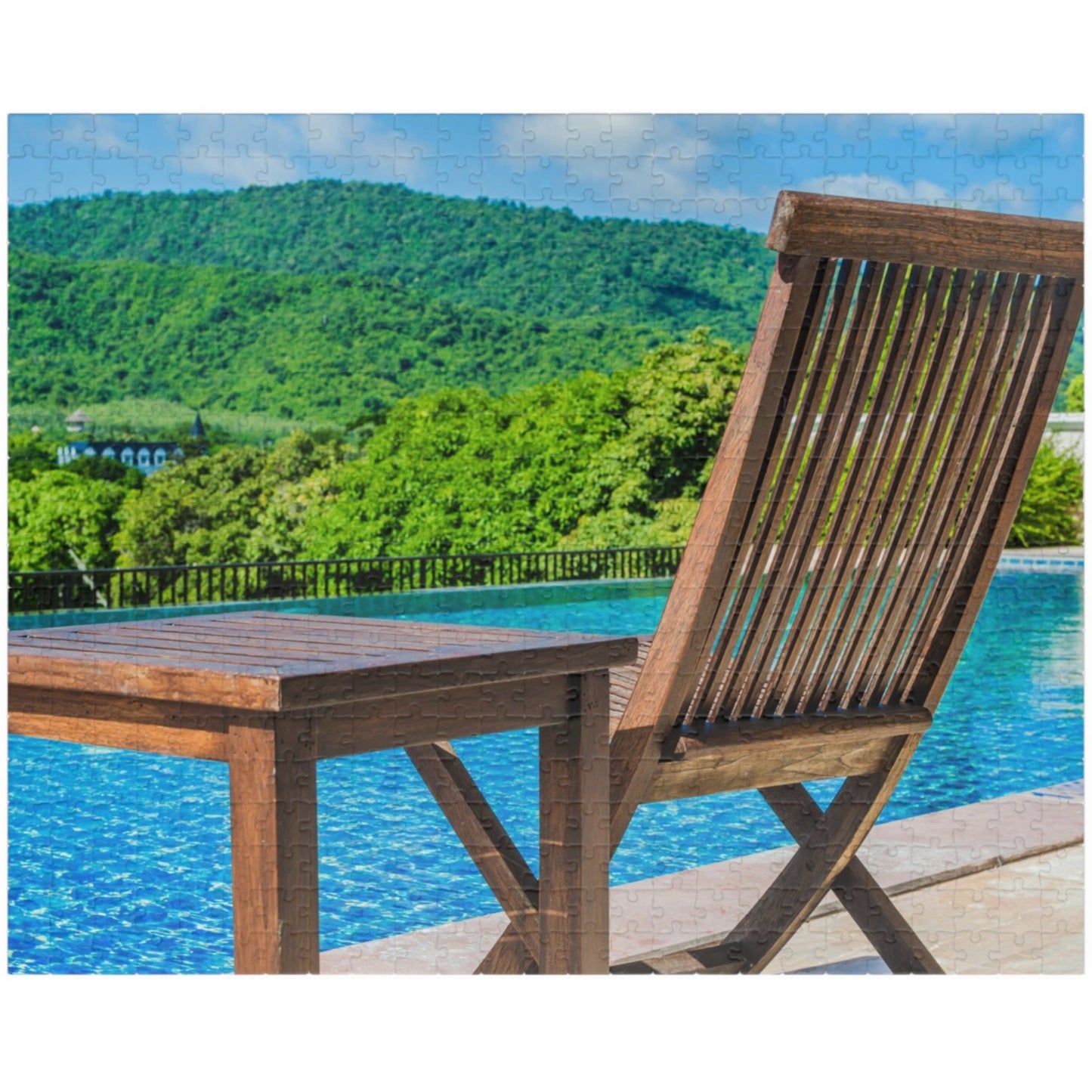 Sit back, relax, and puzzle your day away with our Sitting Around The Pool Puzzle. With 110 to 1014 pieces, this puzzle will keep you entertained for hours. Perfect for a lazy day by the pool or a fun night in, this puzzle is a must-have for any puzzle-lover!