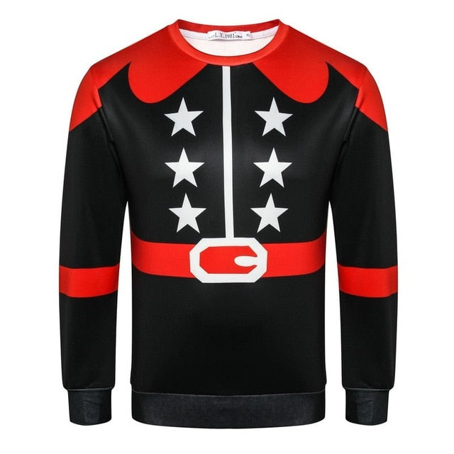 3D Christmas Elf Pullover Sweaters