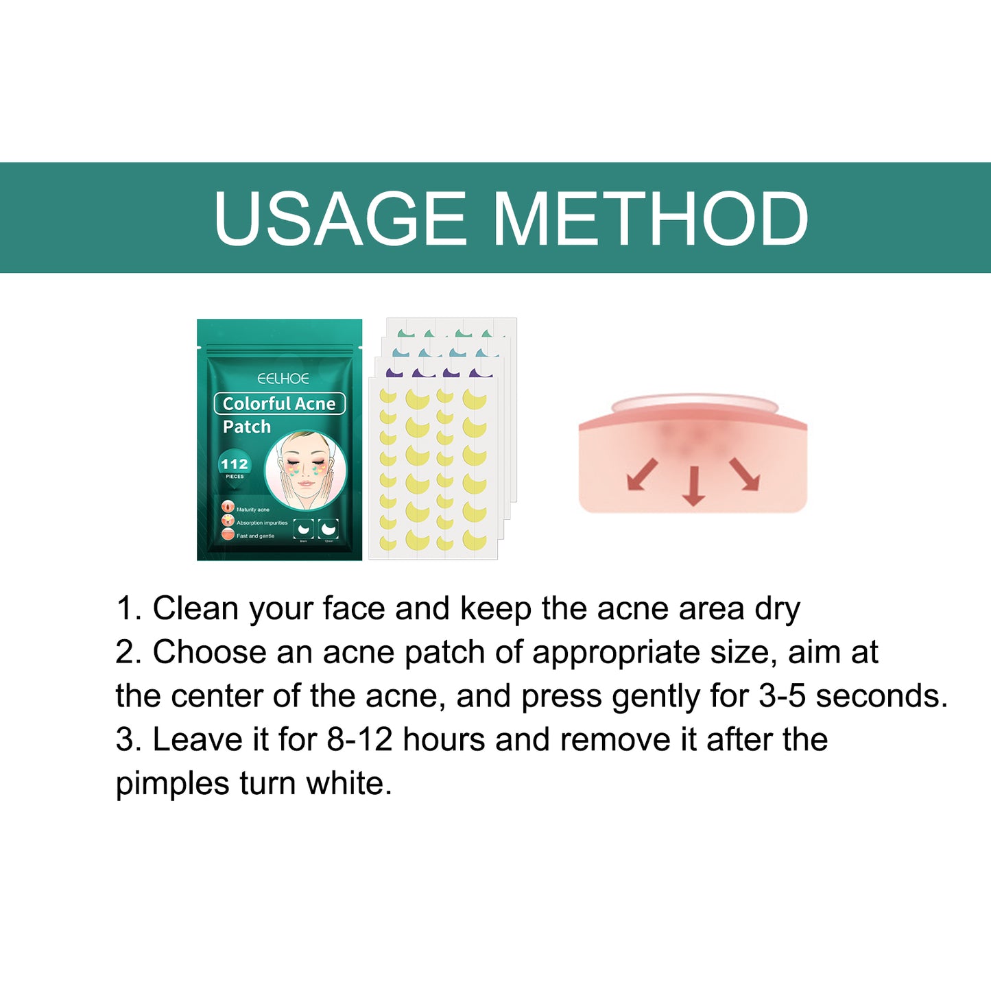 The Colorful Cleansing Acne Patch offers a vibrant, effective way to treat blemishes discreetly. Designed to absorb impurities and protect your skin from bacteria, these patches help reduce redness and promote faster healing.