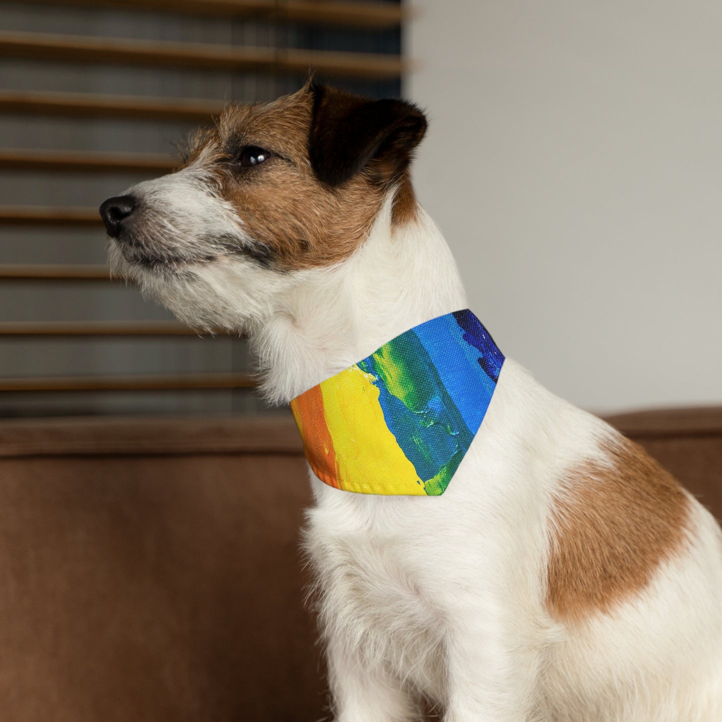 The pet bandana collar puts a fun spin on standard animal accessories. It is made of polyester duck fabric and is sublimation printable on one side. The bandana collar is available in three sizes to fit any pet.