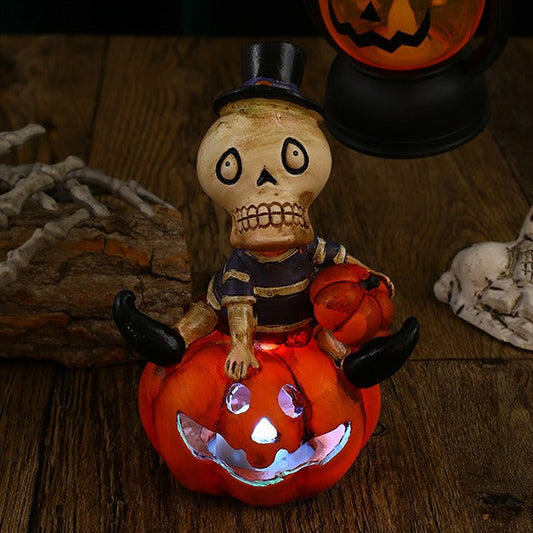 Halloween Luminous Pumpkins Skull Lantern