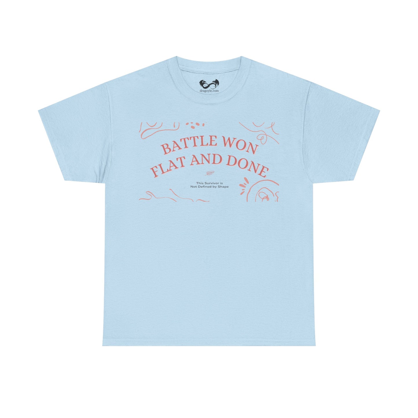 The Battle Won, Flat and Done Heavy Cotton Tee is the ultimate combination of style and comfort. Made with high-quality heavy cotton, this tee is durable and soft to the touch. Perfect for everyday wear or a night out, you'll always feel confident and ready to take on the day in this stylish tee.