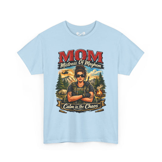 M.O.M. Mistress of Mayhem Outside Comfortable Cotton T-Shirt