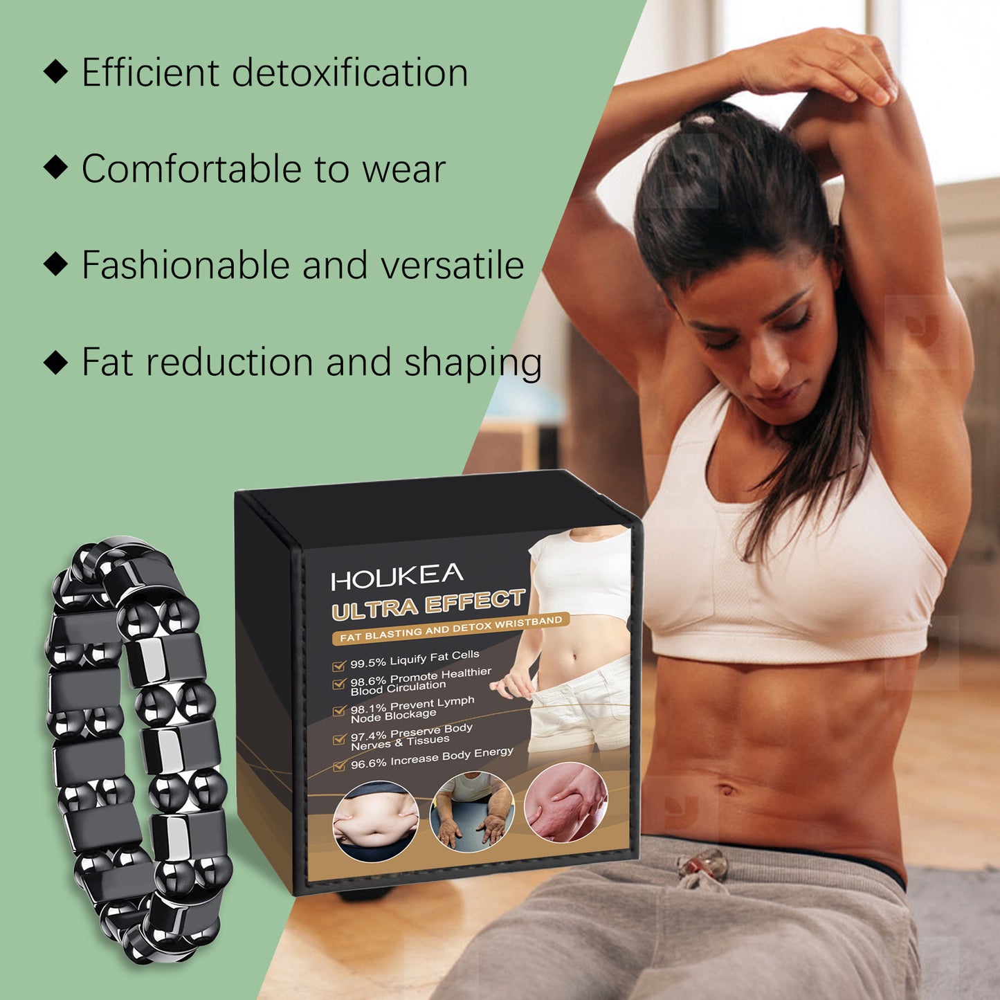 This Lightweight Natural Healing Body Care Bracelet combines comfort with holistic wellness. Designed for all-day wear, it supports your body's natural balance without feeling heavy or restrictive.
