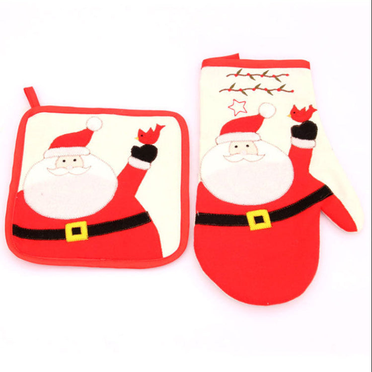 Christmas Insulated Santa Oven Mitts