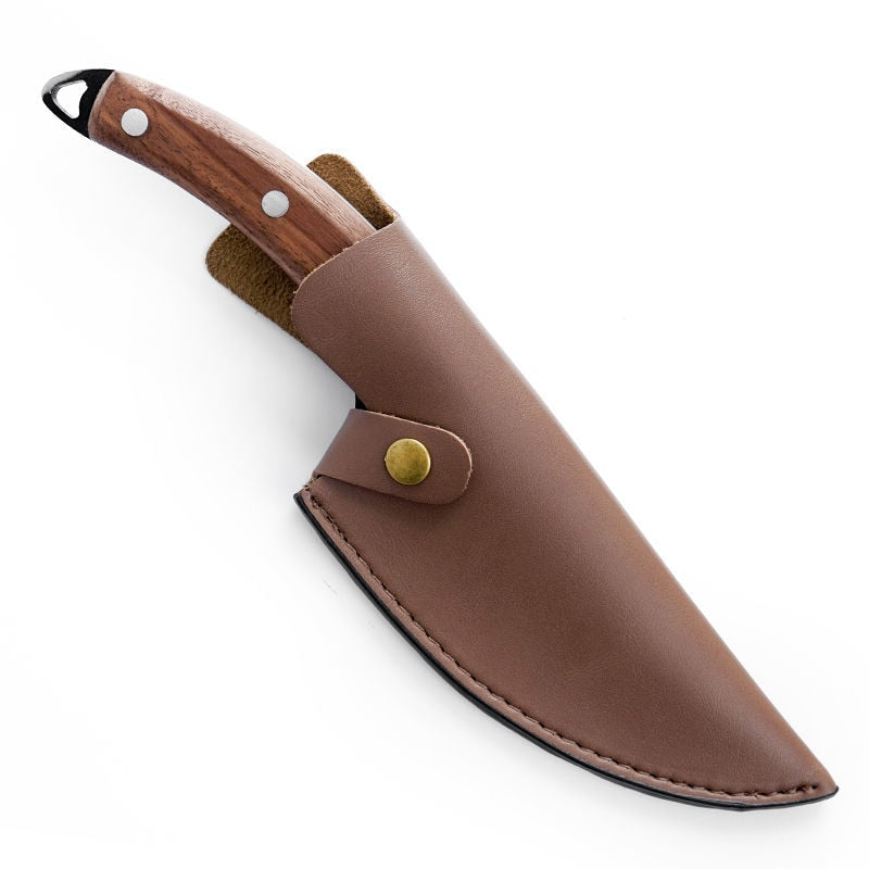 High Clad Steel Forged Serbian Butcher Knife