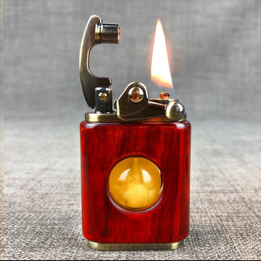 The Zorro Rotating Bead Kerosene Lighter is an easy-to-use, reliable lighter. It features a rotating bead design with a built-in ignition system, allowing you to easily ignite the flame. Its lightweight design ensures easy portability and convenience.