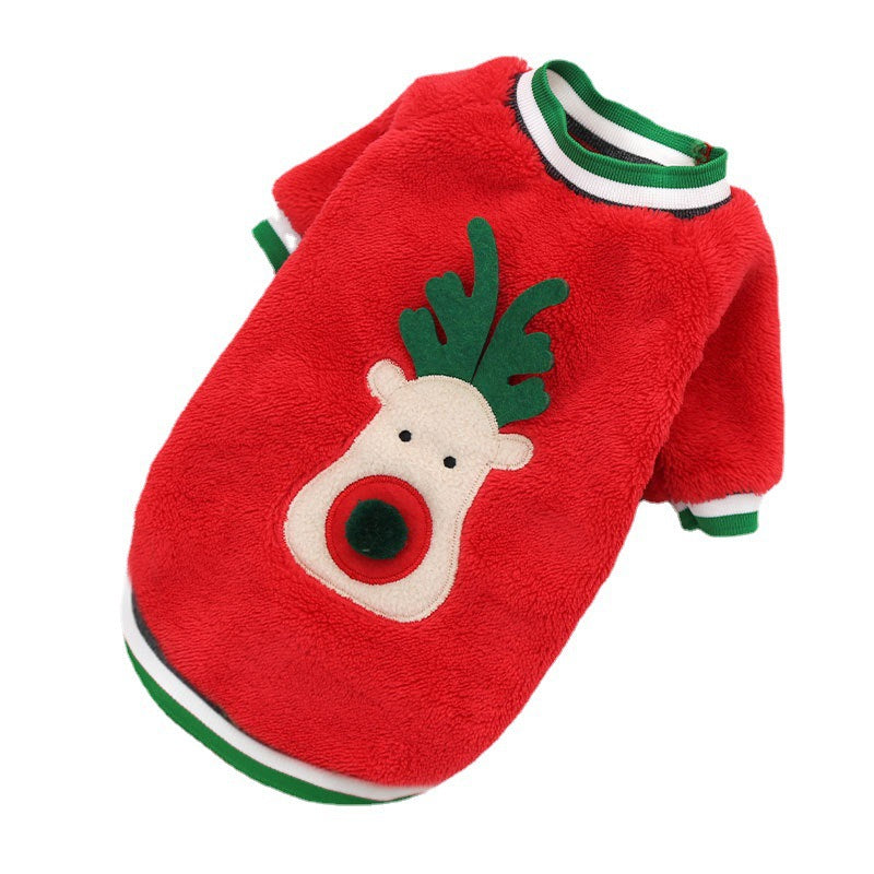 Stay warm and stylish this holiday season with this cozy Comfy Fleece Christmas Pet Sweater! Made with a fleece material, it's sure to keep your pet nice and toasty as they trot through the winter wonderland. Deck your furry friend out for the festive season!