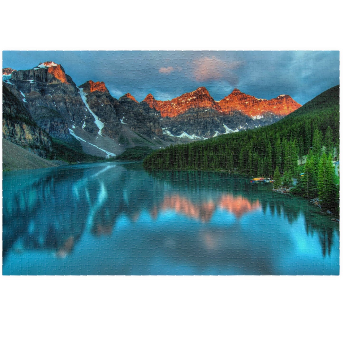 Discover the breathtaking beauty of nature with our Majestic Mountain Reflection Lake Puzzle. Create a stunning masterpiece with 110 to 1014 pieces, capturing the majestic mountains and peaceful reflection of the lake. A perfect blend of art and entertainment, this puzzle is sure to provide hours of relaxation and satisfaction.
