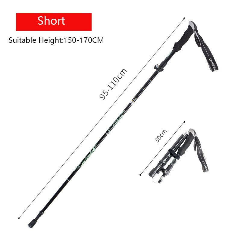 Experience stability and comfort on every step with the Ultralight Anti-Shock Telescopic Walking Stick. Designed to reduce impact and absorb shocks, this walking stick eases strain on your joints during long walks or hikes.