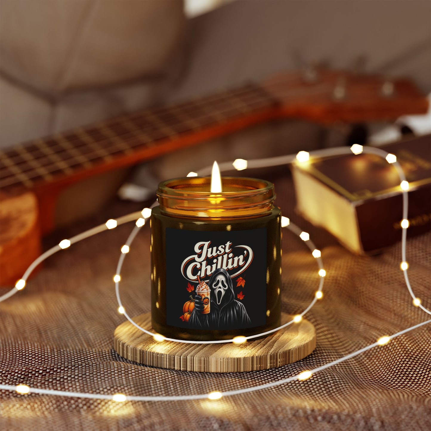 Just Chillin' Ghost Face Halloween Scented Candles (4oz/9oz)