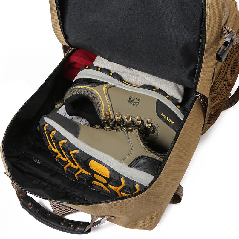 A must-have for any fashionista or traveller, this large capacity breathable canvas backpack is lightweight yet durable, offering plenty of space to keep your essentials safe and secure. Perfect for everyday use or as a special gift - it's sure to be the envy of all!