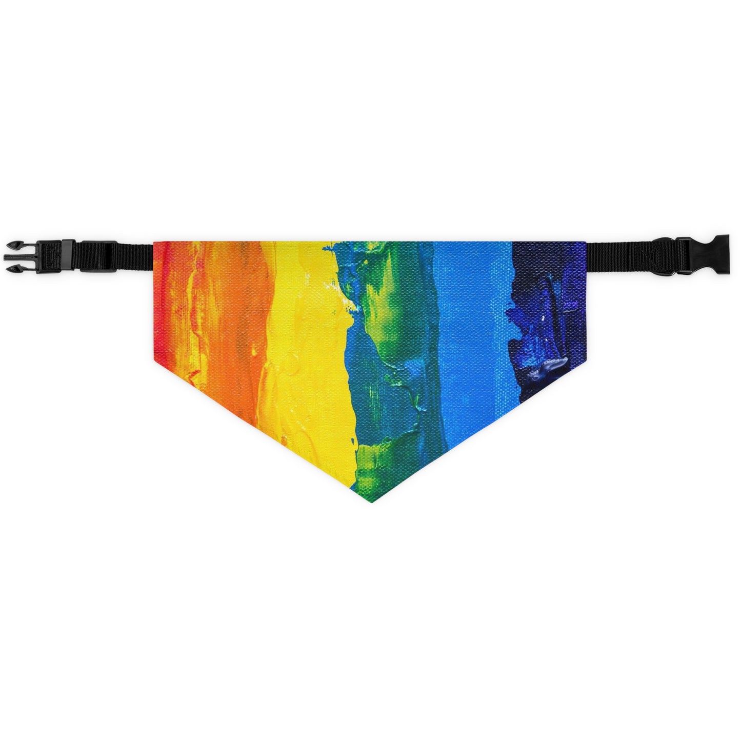 The pet bandana collar puts a fun spin on standard animal accessories. It is made of polyester duck fabric and is sublimation printable on one side. The bandana collar is available in three sizes to fit any pet.