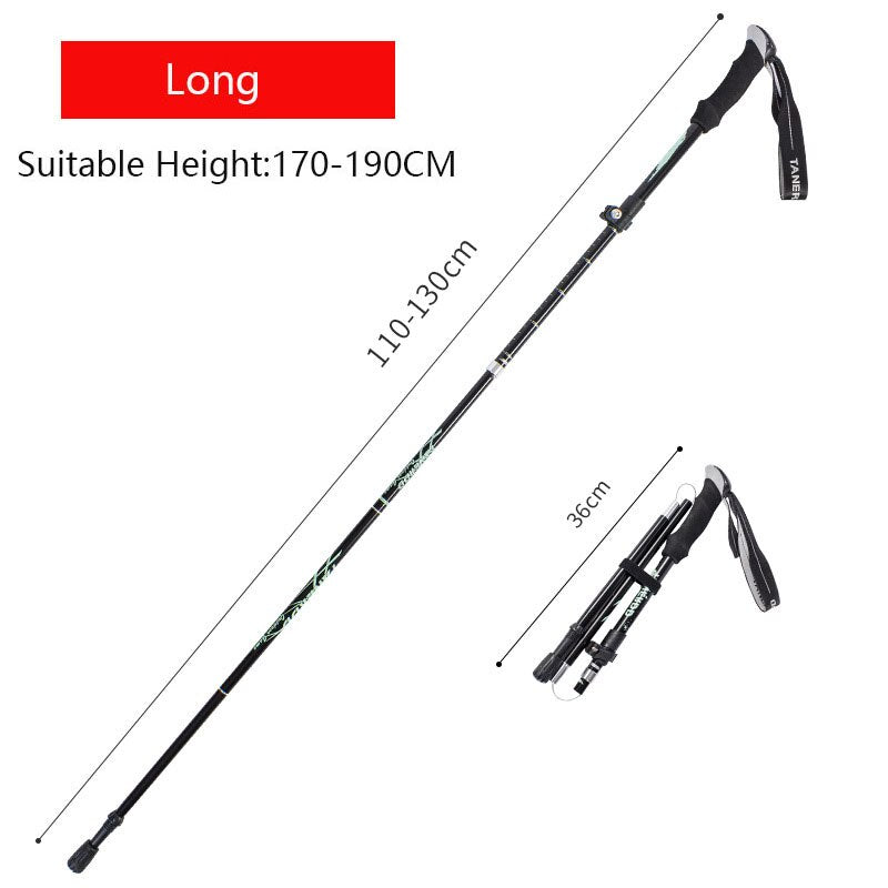 Experience stability and comfort on every step with the Ultralight Anti-Shock Telescopic Walking Stick. Designed to reduce impact and absorb shocks, this walking stick eases strain on your joints during long walks or hikes.