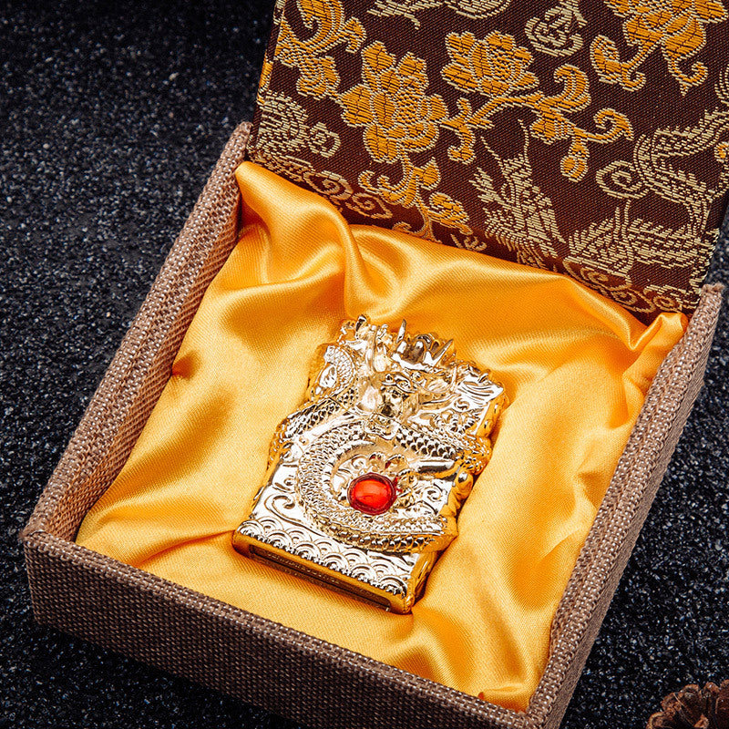 For the luxurious outdoorsman, our Windproof Dragon Armor Lighter offers a reliable and unique way to start a fire. With its intricate dragon armor design, it is both stylish and practical - creating a windproof flame even in the toughest of conditions. Perfect for camping and emergency situations.