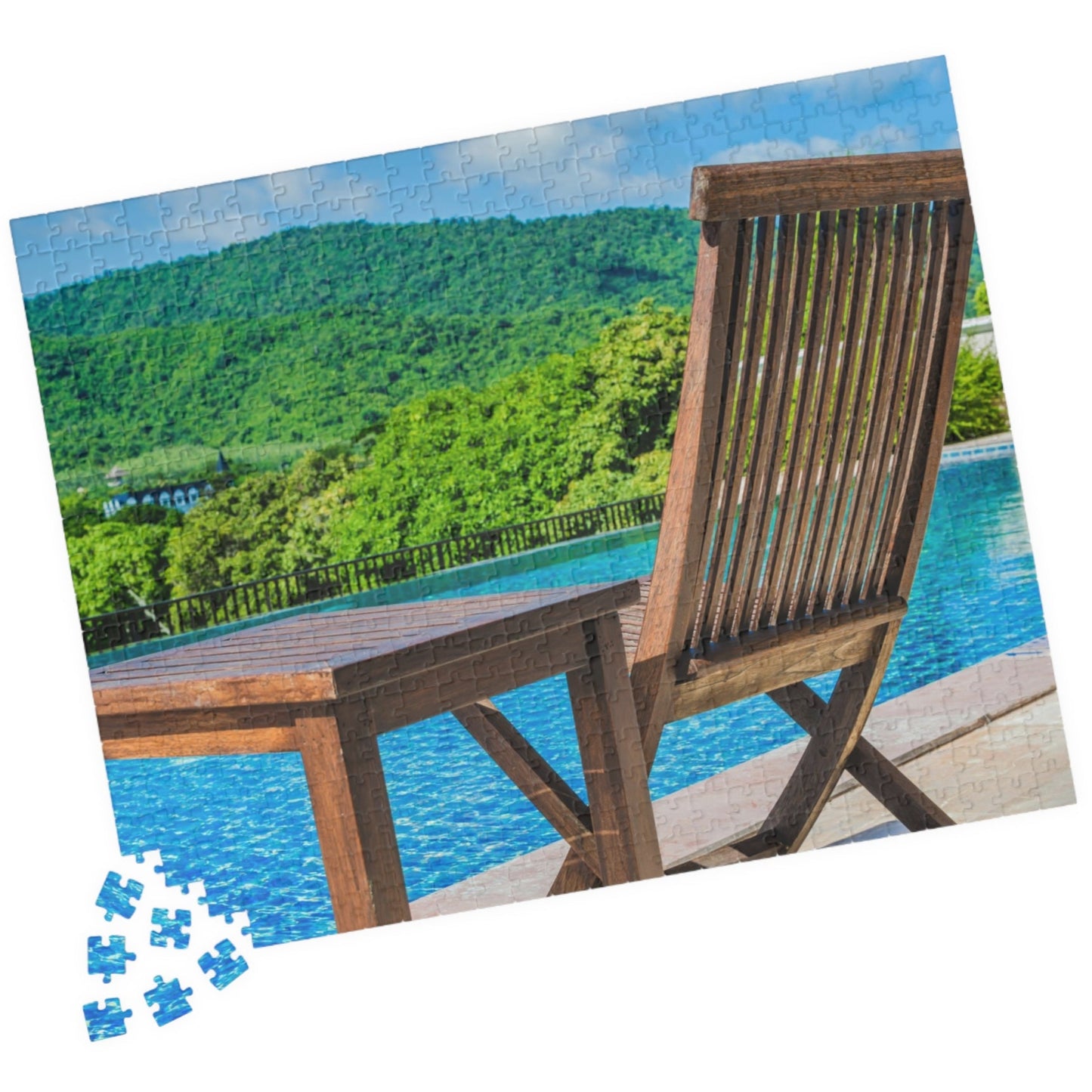 Sit back, relax, and puzzle your day away with our Sitting Around The Pool Puzzle. With 110 to 1014 pieces, this puzzle will keep you entertained for hours. Perfect for a lazy day by the pool or a fun night in, this puzzle is a must-have for any puzzle-lover!