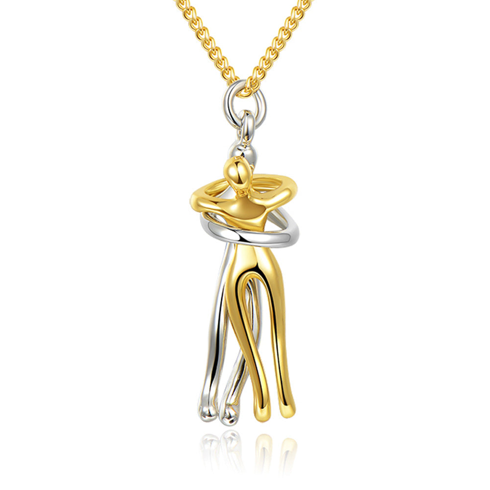 Give the gift of love this Valentine's Day with our Lovers Hugging Clavicle Necklaces! These unique necklaces represent the powerful love between two people and are the perfect token of affection for your special someone. Show your passion and devotion with this heartfelt gift.