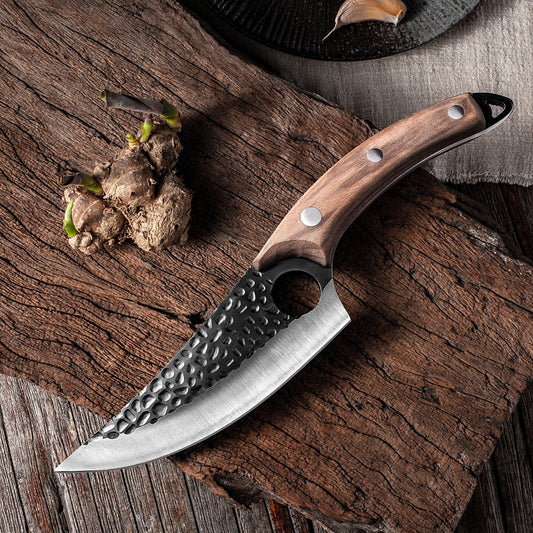 High Clad Steel Forged Serbian Butcher Knife